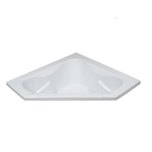 CT6060 skimmed top view white drop in tub carver bathtubs