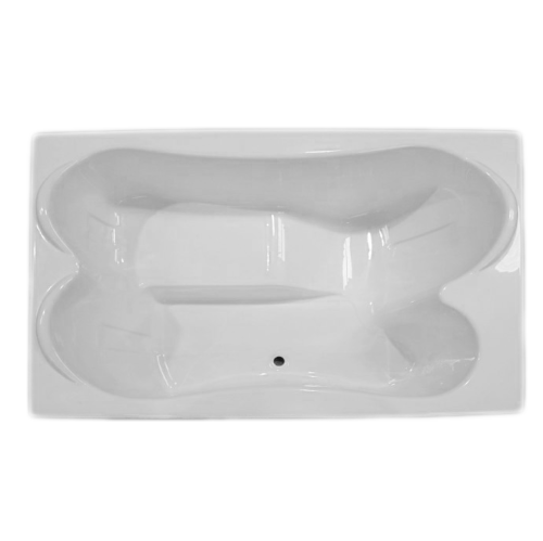 TPL7248 white drop in tub no jets carver bathtubs