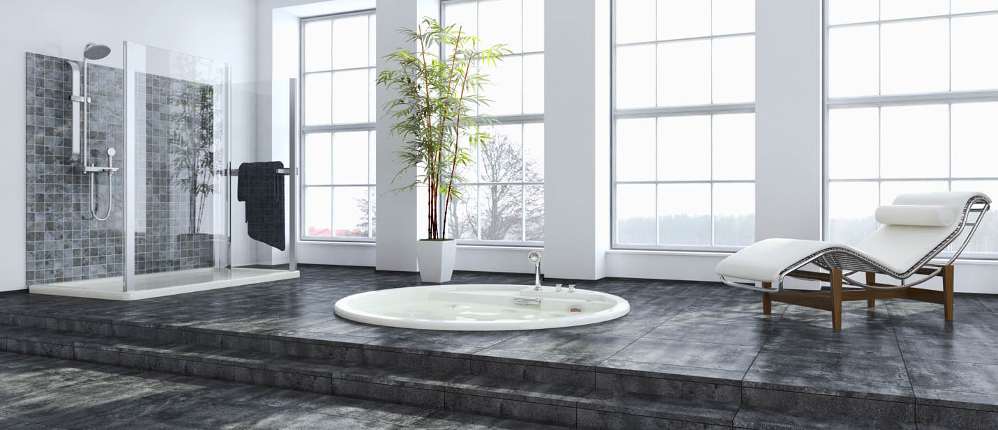 Sunken Round Tub Carver Bathtubs