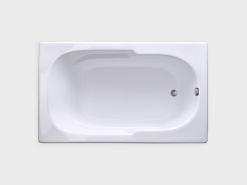 AR6036 white drop in tub no jets carver bathtubs