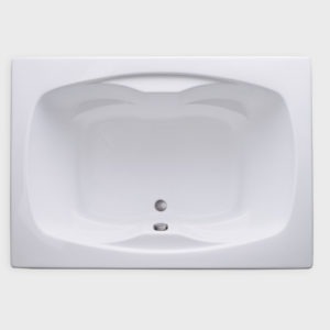 AR6042 white drop in tub no jets carver bathtubs