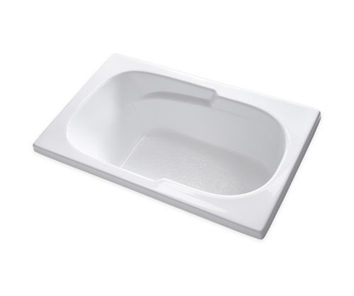 AR6036 white drop in tub no jets carver bathtubs