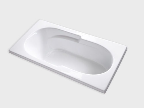 AR7236 white drop in tub no jets carver bathtubs