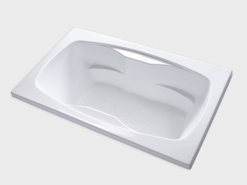 AR7242 white drop in tub no jets carver bathtubs