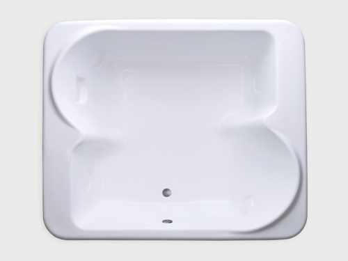 BE7260 white drop in tub no jets carver bathtubs