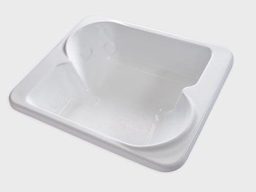 BE7260 white drop in tub no jets carver bathtubs