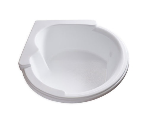 CW6464 white drop in corner tub no jets carver bathtubs