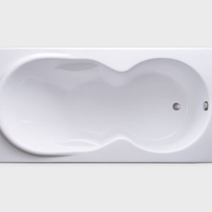 DH7136 white drop in tub no jets carver bathtubs