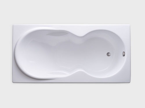 DH7136 white drop in tub no jets carver bathtubs