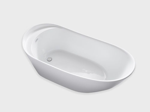 Fiji 67"x30" freestanding soaking tub top view carver bathtubs