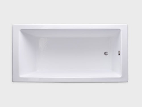 KJ7136 white drop in tub no jets carver bathtubs