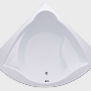 ME6060 white drop in corner tub no jets carver bathtubs