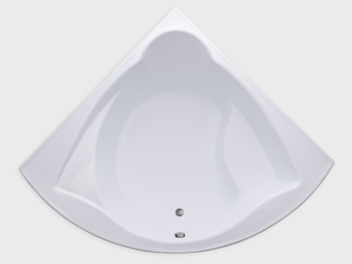 ME6060 white drop in corner tub no jets carver bathtubs