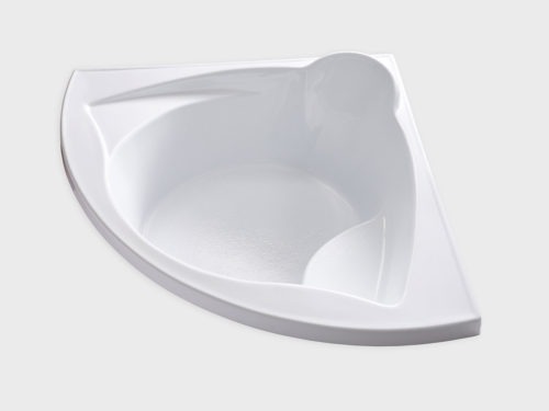 ME6060 white drop in corner tub no jets carver bathtubs