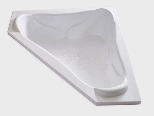 NW7272 white drop in corner tub no jets carver bathtubs