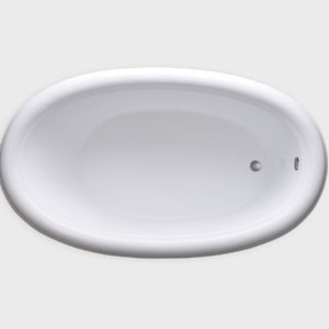 SOD6941 white drop in tub no jets carver bathtubs