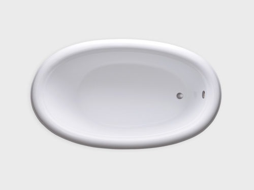 SOD6941 white drop in tub no jets carver bathtubs