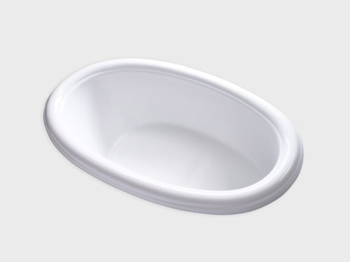 SOD6941 white round drop in tub no jets carver bathtubs