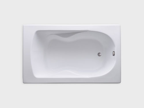 SR6036 white drop in tub no jets carver bathtubs