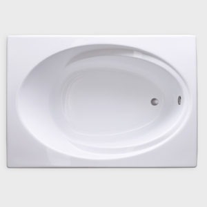 SR6042 white drop in tub no jets carver bathtubs