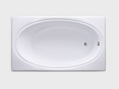 SR7242 white drop in tub no jets carver bathtubs