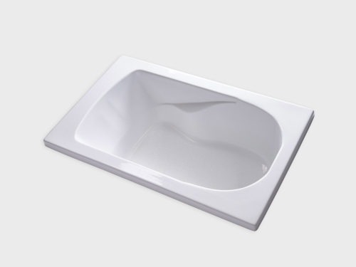 SR6036 white drop in tub no jets carver bathtubs