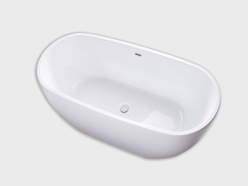 Seraphina 59”x29” freestanding soaking tub top view carver bathtubs