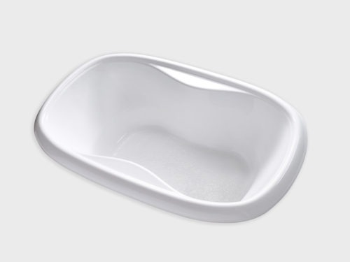 TOD6841 white oval drop in tub no jets carver bathtubs