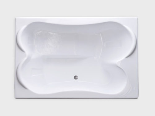 TPL7248 white drop in tub no jets carver bathtubs