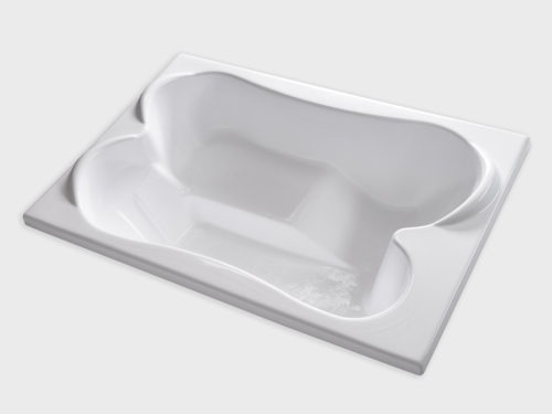 TPL7248 white drop in tub no jets carver bathtubs