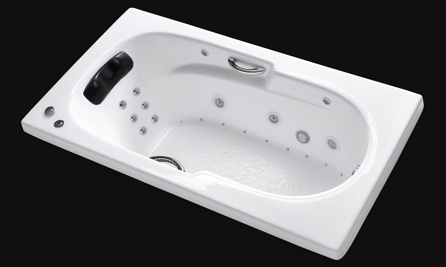 AR6032 white drop in tub with whirlpool jets lights and air carver bathtubs