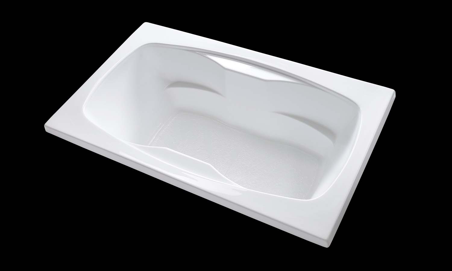 AR7242 white drop in tub no jets carver bathtubs