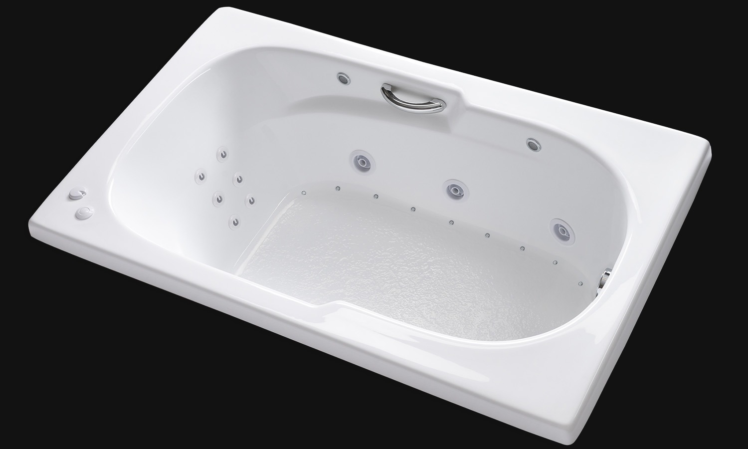 AR6036 white drop in tub with whirlpool jets lights air carver bathtubs