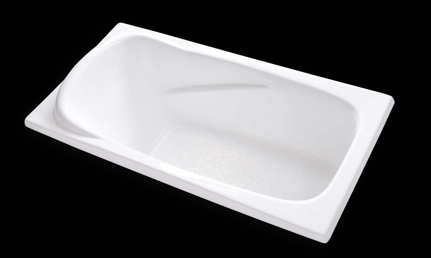 AT7135 white drop in tub no jets carver bathtubs