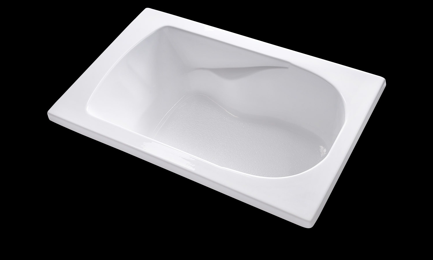 SR6036 white drop in tub no jets carver bathtubs