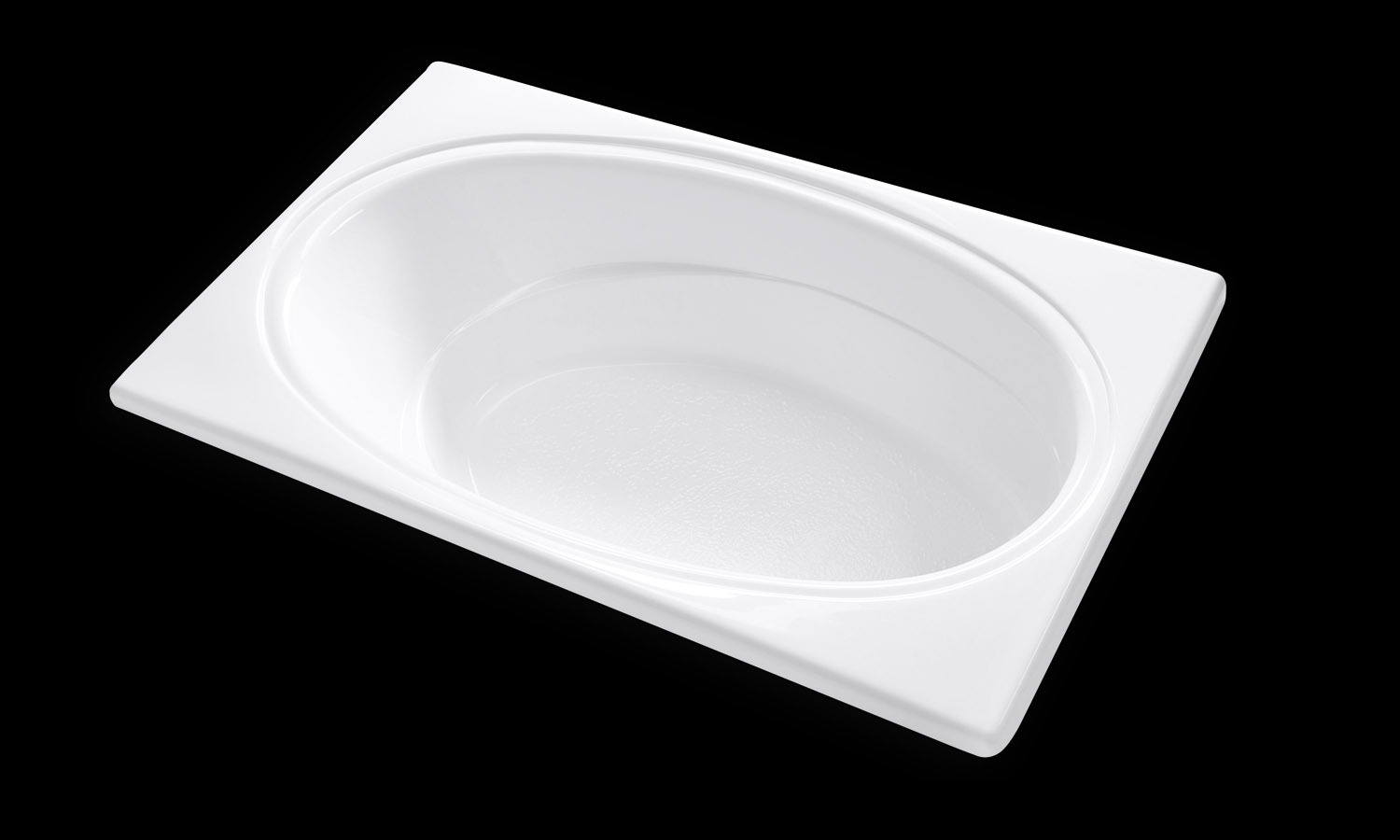 SR7242 white drop in tub no jets carver bathtubs