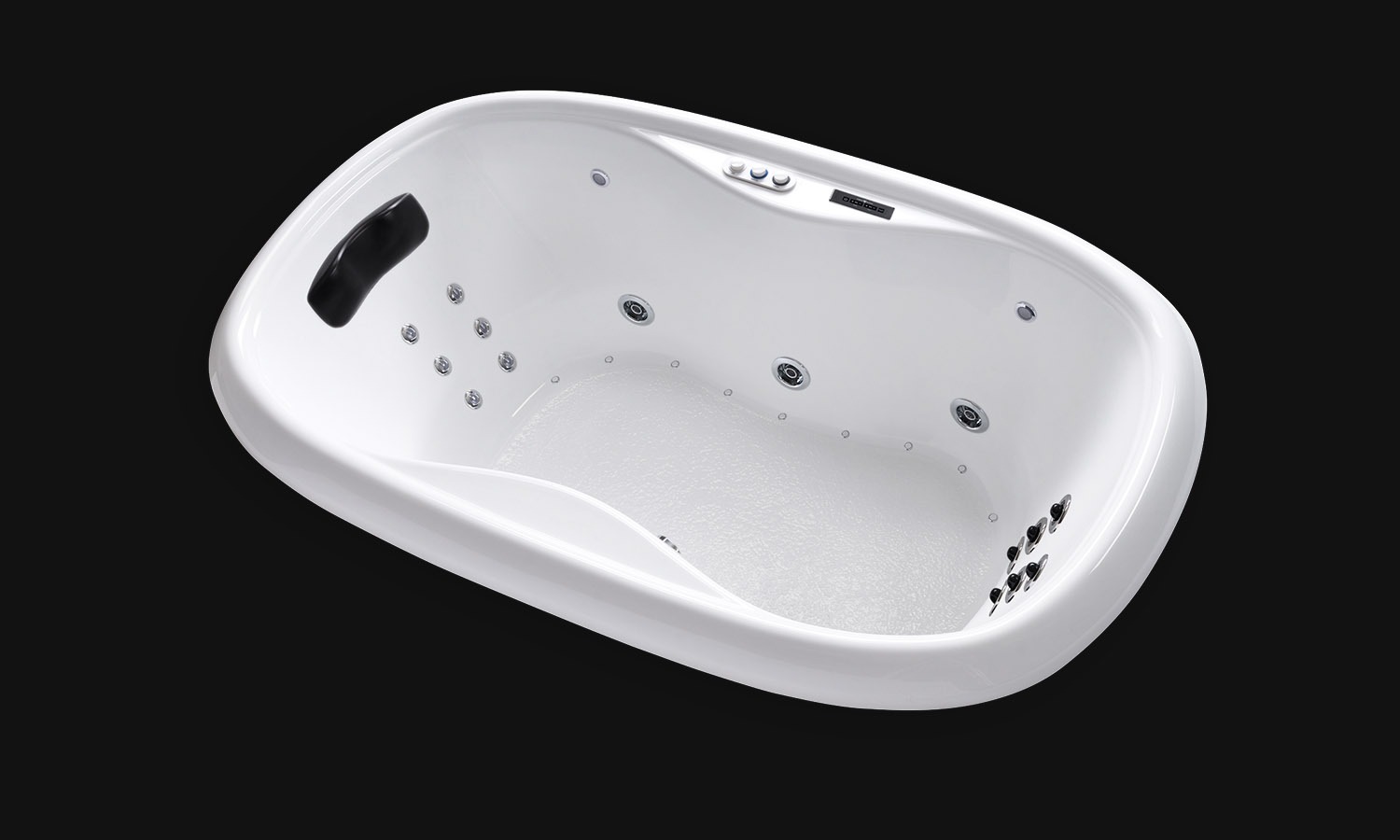 TOD6841 white drop in tub with whirlpool jets lights and air carver bathtubs