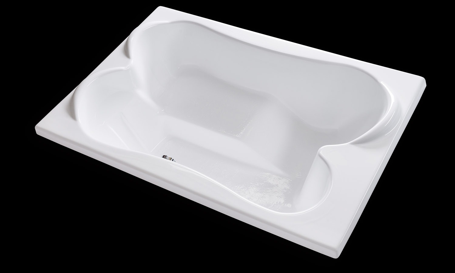 TPL7248 white drop in tub no jets carver bathtubs