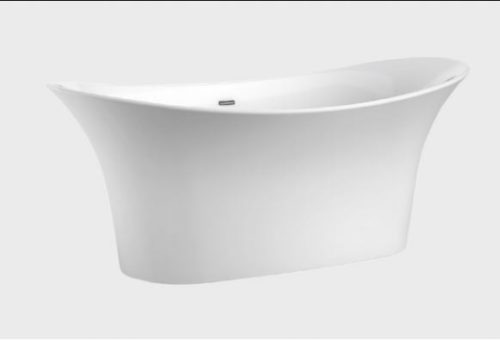 Delaney 69"x31" White Manufacturer Image Side View Carver Bathtubs