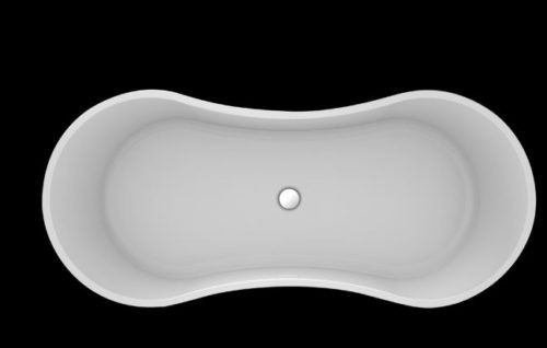 Bliss 68.5”x30” Black Background Manufacturers Image Top View Carver Bathtubs