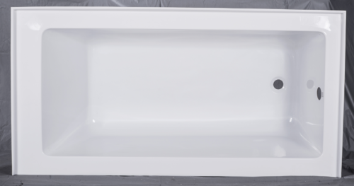 ALR6030 Alcove Bathtub 60" x 30" White, Right End Drain - Image 2