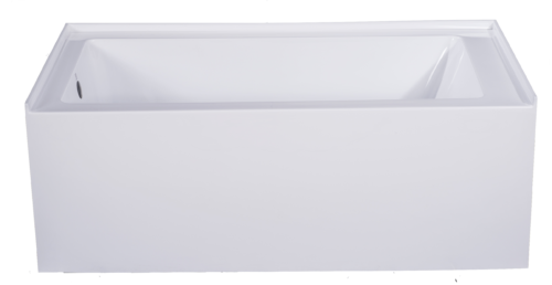 ALL6032 Alcove 60" x 32"  White Bathtub, Left End Drain - Image 5