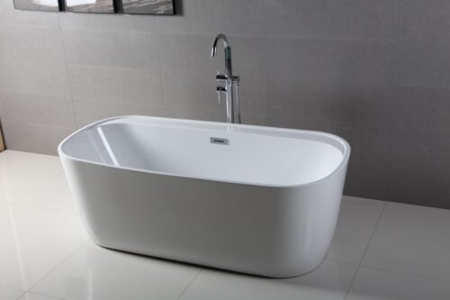 Graceful 59″ Freestanding Soaking Tub