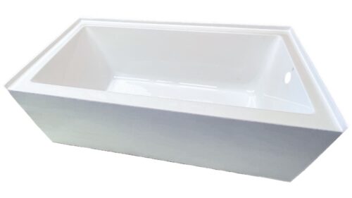 ALR6030 Alcove Bathtub 60" x 30" White, Right End Drain - Image 3