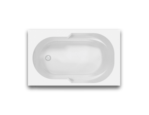 RAR7236 Acrylic Bathtub 72"x 36"x 18"  Drop-In End Drain